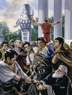 illustration of Demetrius of Ephesus Riot