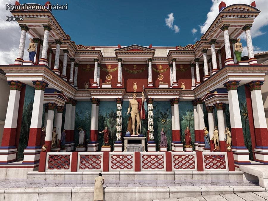 Virtual reconstruction of the Fountain of Trajan in Ephesus by Adam Nemeth