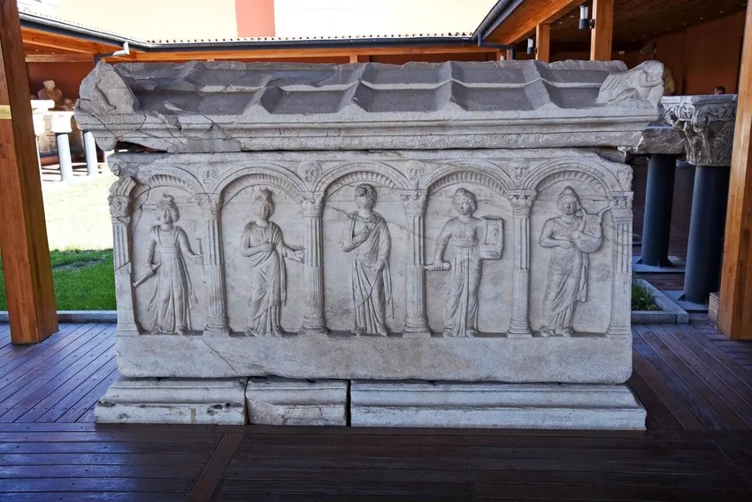 Sarcophagus with Muses Ephesus Archaeological Museum