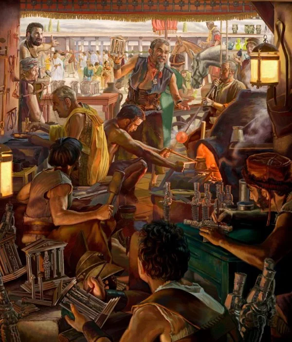 illustration of Silversmiths of Ephesus Riot