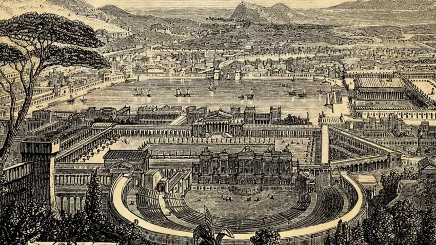 Illustration of the first Ephesus Settlement by Androclus