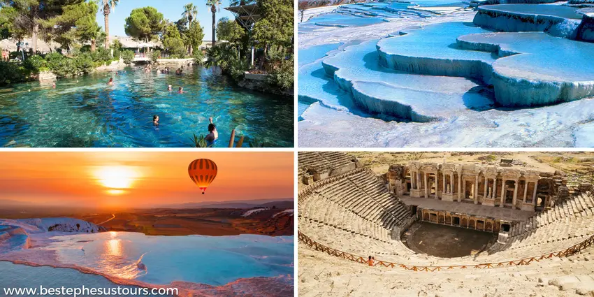 Pamukkale Hierapolis, ancient pool, theater