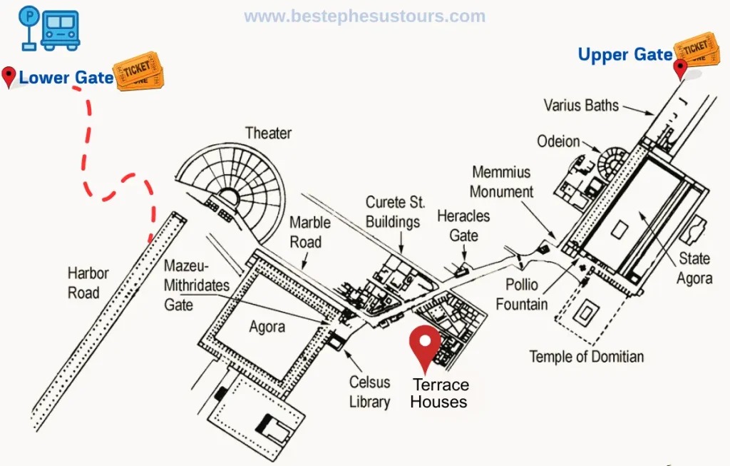 Terrace Houses Ephesus on Map